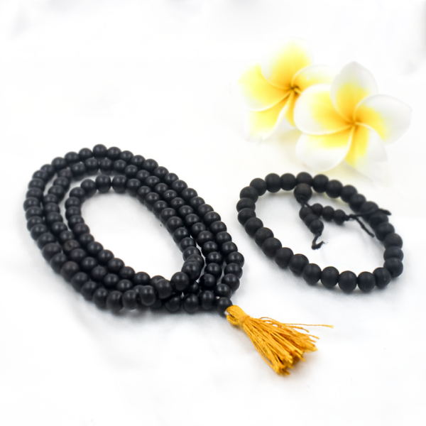Original Karungali Malai 108-Beads & Karungali Malai Bracelet Combo