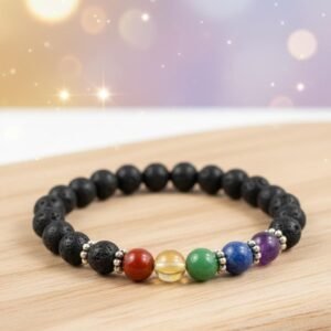 Lava 7 Chakra Bracelet