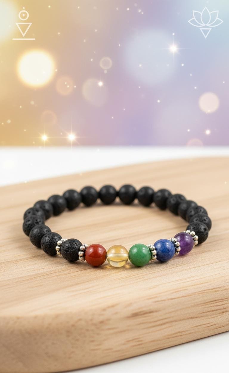 Lava 7 Chakra Bracelet