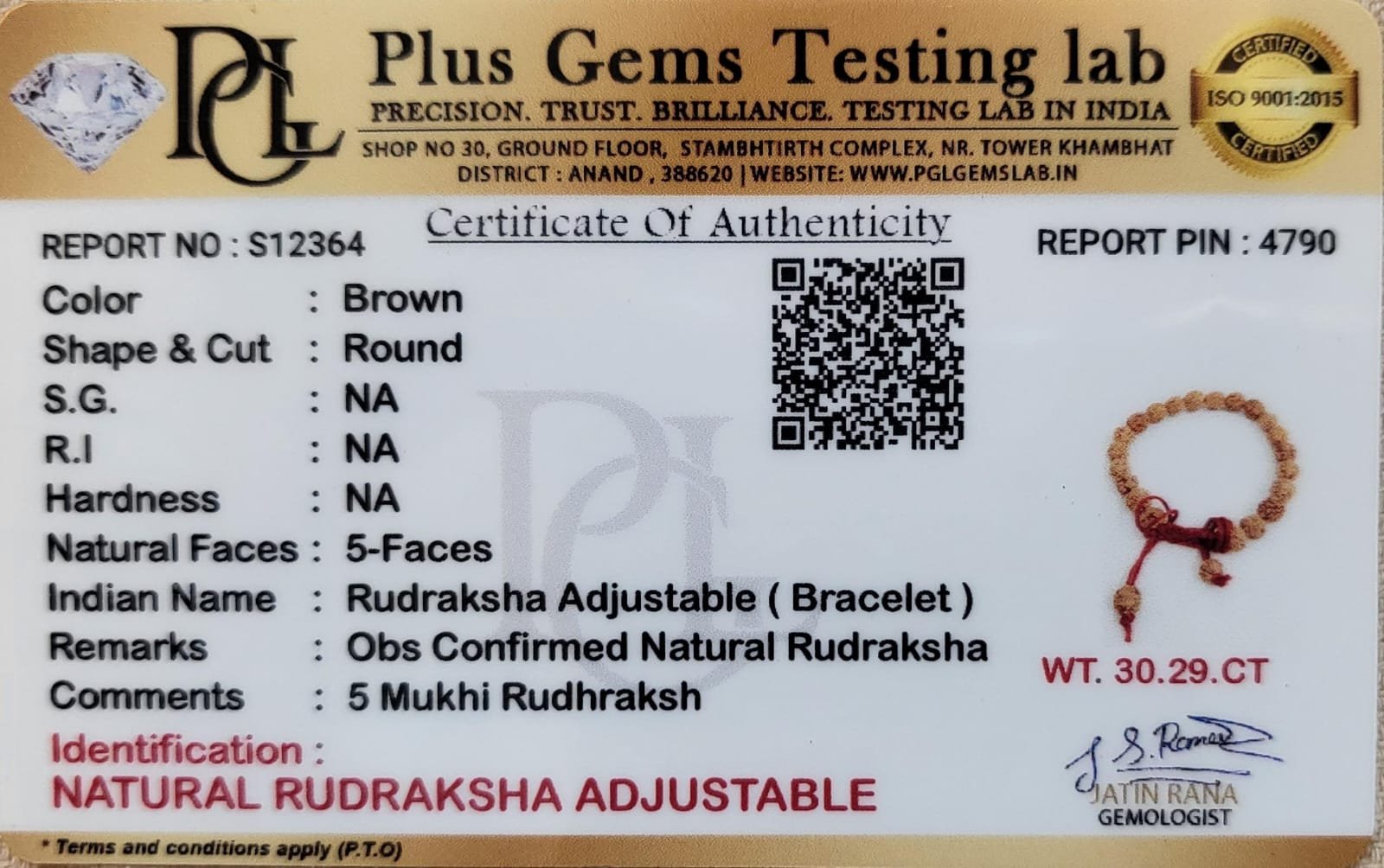 Natural Rudraksh Adjustable - Image 2
