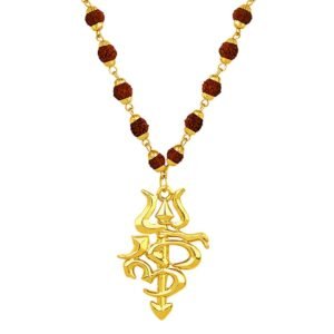 Om Pendant Rudraksh Mala
