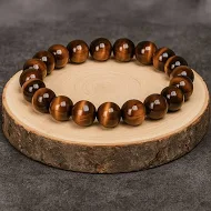 Natural Rudraksh Tiger Eye Bracelet